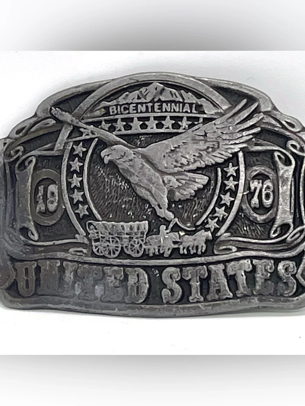 US Bicentennial 1776-1976 Eagle BELT BUCKLE by CDC Metalworks Colorado 1975